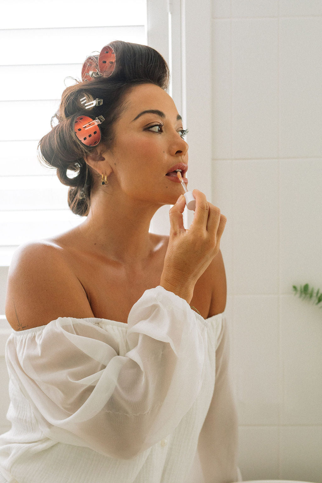 Pearl Button Down Gown