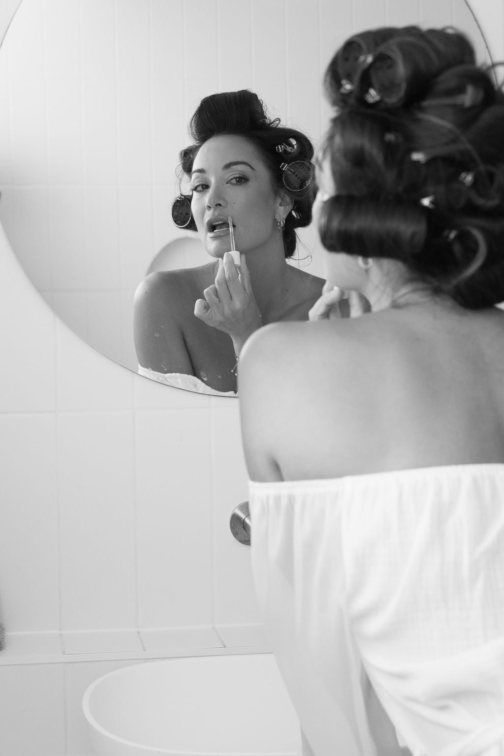 Pearl Button Down Gown